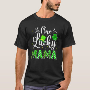 One Lucky Mama Irish Shamrock Leopard St Patrick's T-Shirt