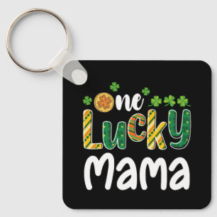 One Lucky Mama Matching Family St Patrick's Day Keychain
