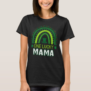 One Lucky Mama Rainbow Saint Patricku2019s Day Iri T-Shirt