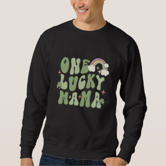 One Lucky Mama St Patricks Day Rainbow C Sweatshirt