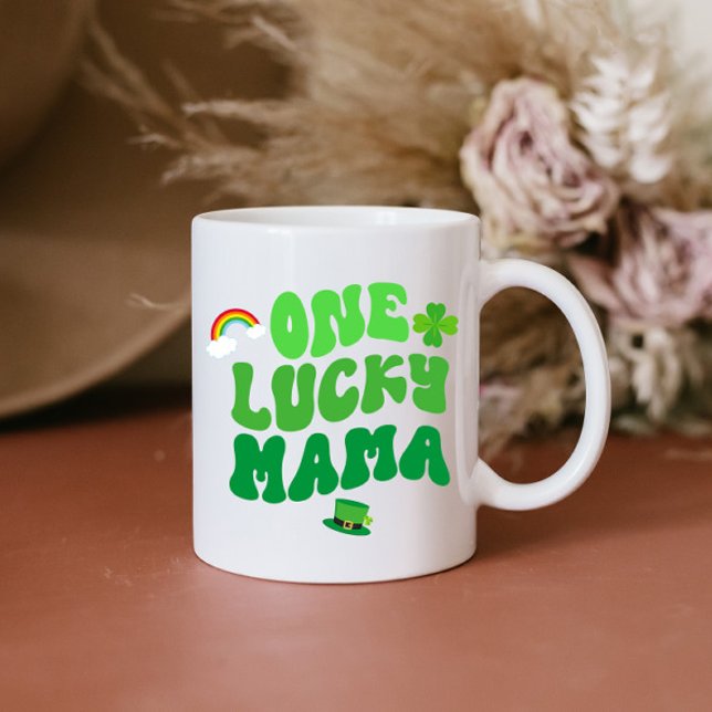 One Lucky Mama St. Patrick's Day Shamrock Coffee M Coffee Mug (Creator Uploaded)