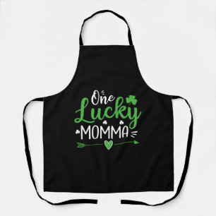 One Lucky Momma St Patric Day Apron