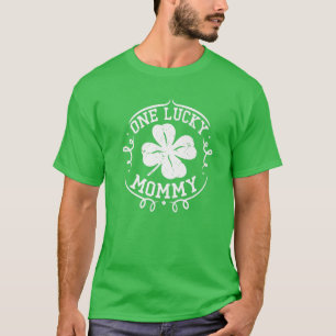 One Lucky Mommy St Patrick's Day Gifts For Mom Wom T-Shirt