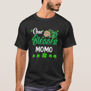 One Lucky Momo Clover St. Patrick's Day Irish T-Shirt
