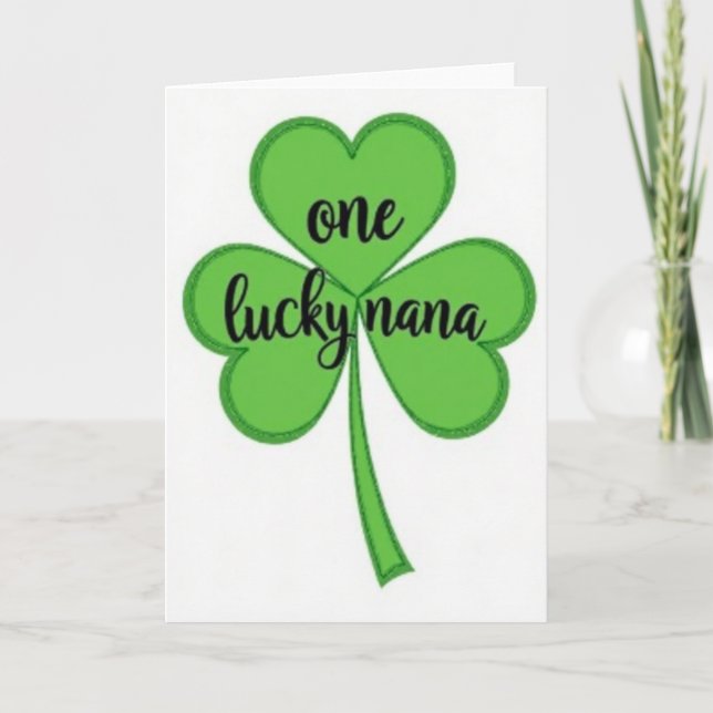 One Lucky Nana Card (Front)