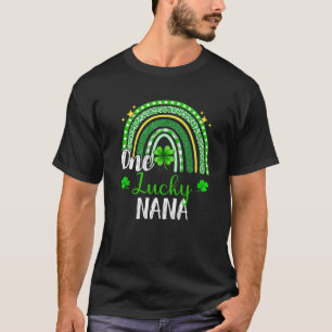 One Lucky Nana Leopard Print Rainbow St Patrick’S T-Shirt