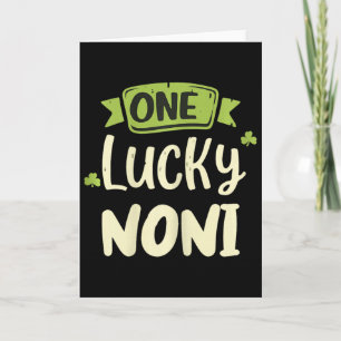 One Lucky Noni St. Patrick's Day Funny Matching Card