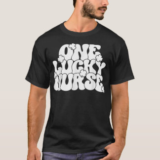 One Lucky Nurse Appreciation Irish Clovers St Patr T-Shirt