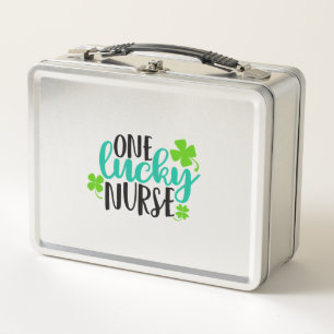 One Lucky Nurse Metal Lunch Box