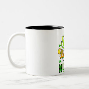 One Lucky Nurse Scrub RN St Patricks Day Nurses Wo Two-Tone Coffee Mug