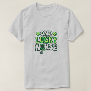 One Lucky Nurse – St. Patrick’s Day Nurse Design T-Shirt