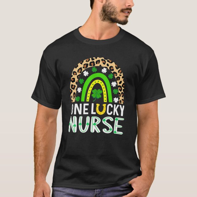 One Lucky Nurse St Patrick's Day T-Shirt (Front)