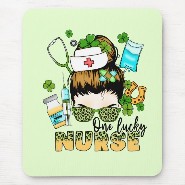 One Lucky Nurse St. Patrick's Mouse Pad (Front)