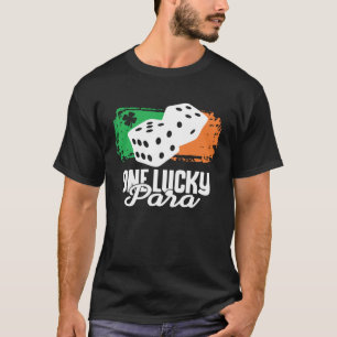 One Lucky Para Dice Game Family Group Matching T-Shirt