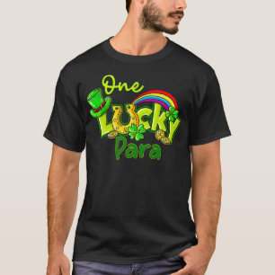 One Lucky Para St Patricks Day Shamrock Paraprofes T-Shirt