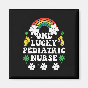 One Lucky Pediatric Nurse Funny Irish Nurse St Pat Magnet