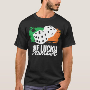 One Lucky Plumber Dice Game Family Group Matching T-Shirt