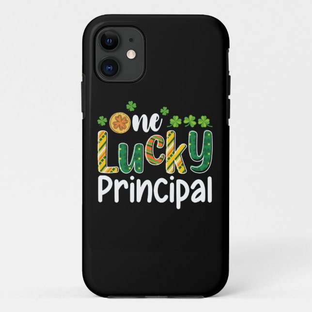 One Lucky Principal School St Patrick's Day Case-Mate iPhone Case (Back)