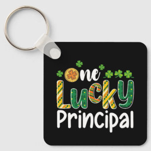 One Lucky Principal School St Patrick's Day Keychain