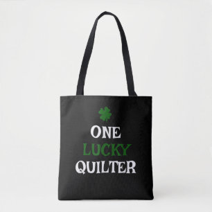 One Lucky Quilter St Patricks Day Irish Quilting Tote Bag