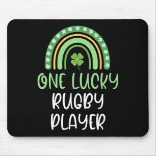 One Lucky Rugby Player St. Patrick's Day Funny Rai Mouse Pad