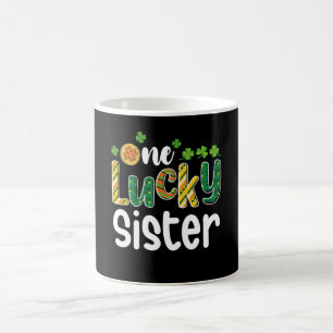 One Lucky Sister Matching Family St Patrick's Day Coffee Mug