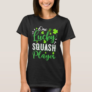 One Lucky Squash Player Shamrock Leprechaun Hat Pa T-Shirt