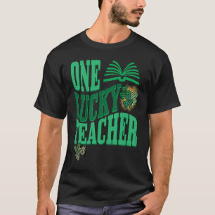 One Lucky Teacher Happy St Patrick's Day St Paddy  T-Shirt