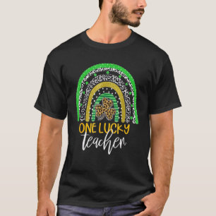 One Lucky Teacher Rainbow School St Patricku2019s T-Shirt