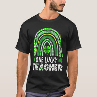 One Lucky Teacher Rainbow St Patricku2019s Day 1 T-Shirt