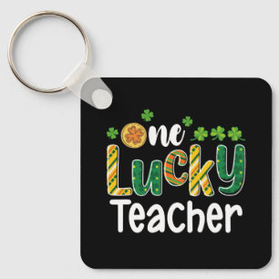 One Lucky Teacher School St Patrick's Day Keychain