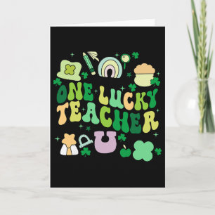 One Lucky Teacher St. Patrick's Day Irish Teacher  Card
