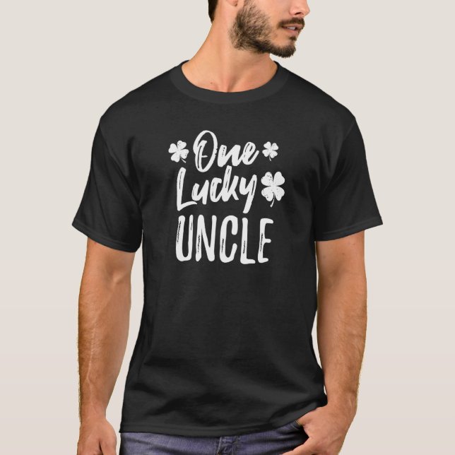 One Lucky Uncle St Patrick S Day Matching Pyjamas T-Shirt (Front)