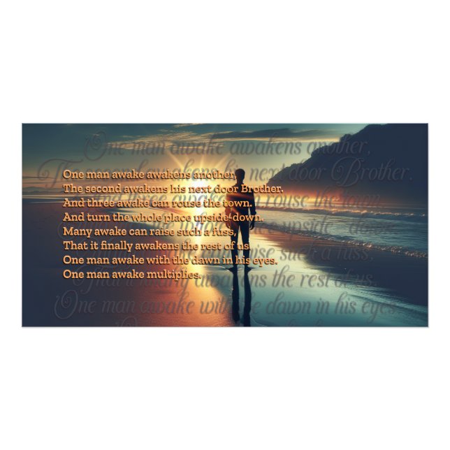One Man Awake Photo Print (Front)