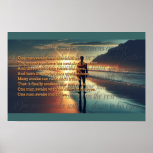 One Man Awake Poster