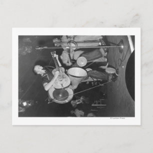 One-man Band at Mountain Music Festival Postcard