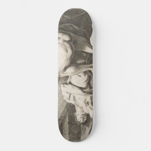 One Man Lifting the Legs of Another Man Skateboard