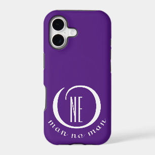 One man no man encouragement quote purple