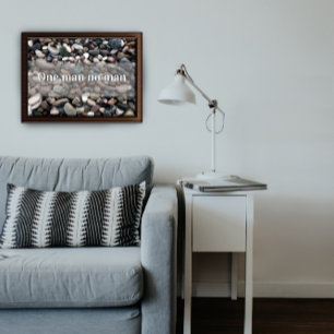 One man no man motivational  poster