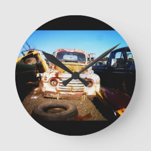 One Man's Junk Another Man's Treasure Round Clock