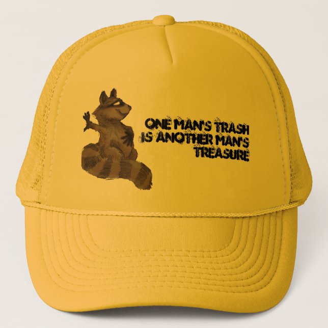One man's trash trucker hat (Front)