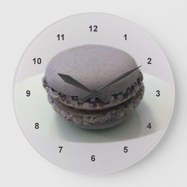 one mauve macaron large clock (Front)