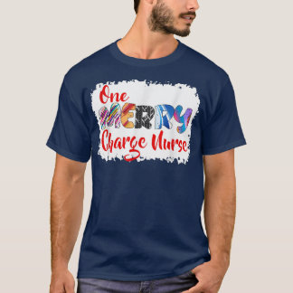 One Merry Charge Nurse Christmas PJ Xmas Matching T-Shirt