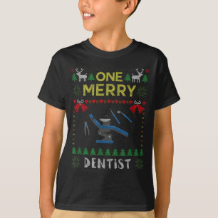 One Merry Dentist Dental Doctor Ugly Christmas Swe T-Shirt