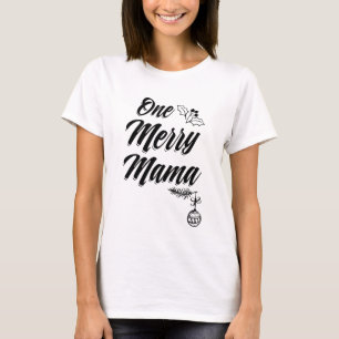 One merry Mama Shirt Christmas Mom Xmas tshirt