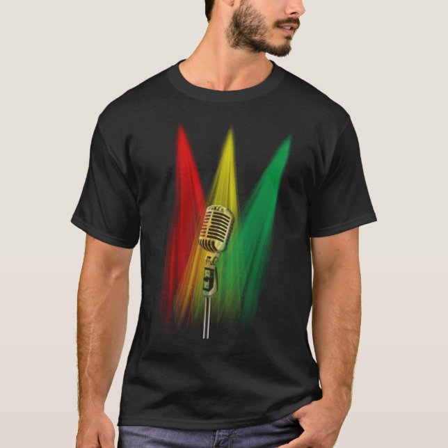 One Mic, 3 Lights T-Shirt (Front)