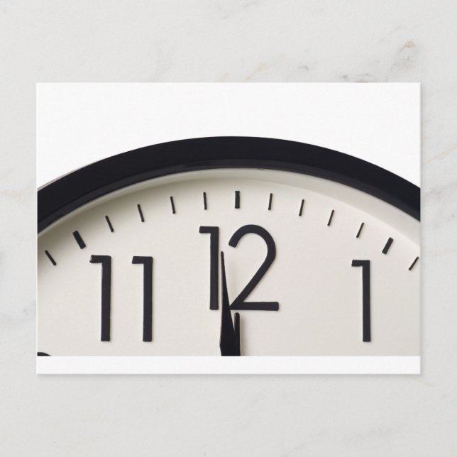 One minute to midnight postcard (Front)