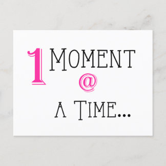 One Moment at a Time, Daily Affirmation Flash Card