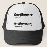 One Moment Un Momento Learn Educational Flashcard