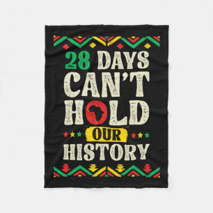One Month Can't Hold Our History African Black His Fleece Blanket